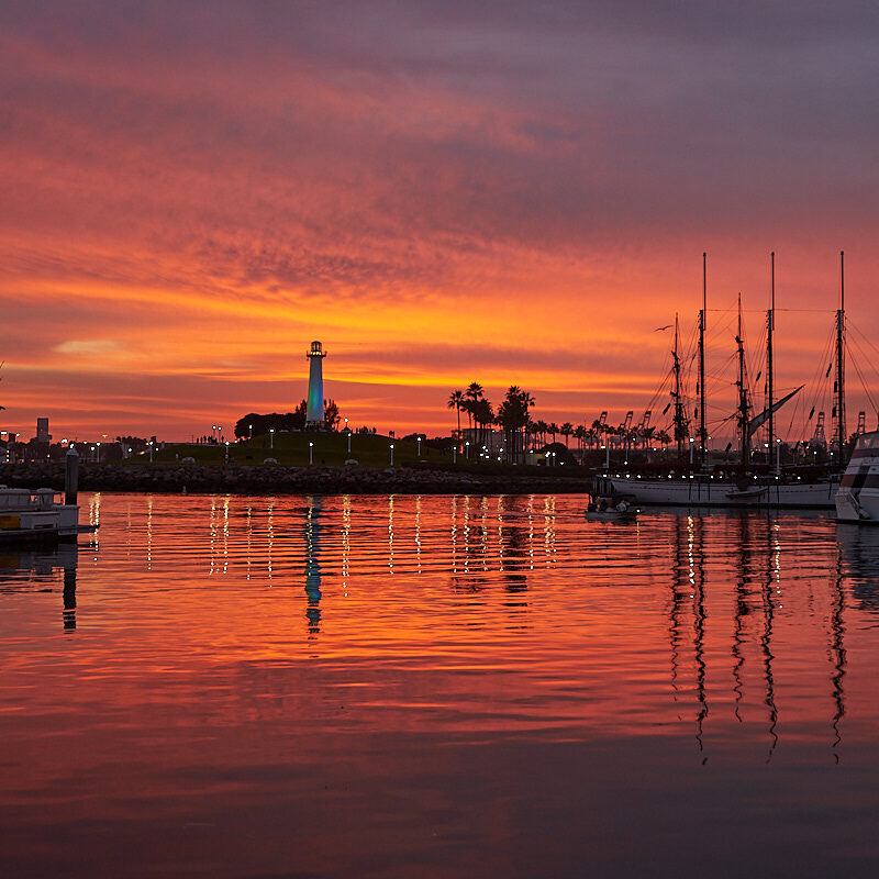 Rainbow Harbor Sunset Jan 16 2018 14